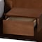 Baxton Studio Graham Mid-Century Ash Walnut Finished Wood Queen Size Platform Bed with Built-In Nightstands 226-12893-ZORO - alternate 2